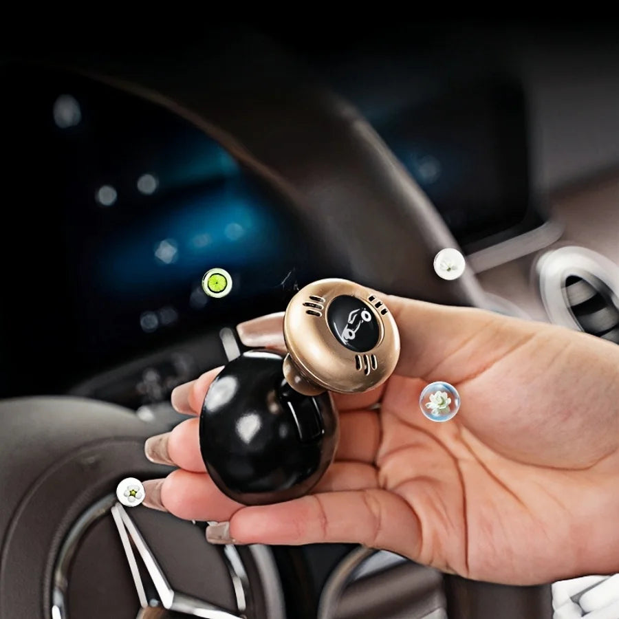 Luxury Metal Push-To-Start Button Cover for Car, Engine Start/Stop Joystick, Ball-Bar Starter Cover for Decorative Accessories