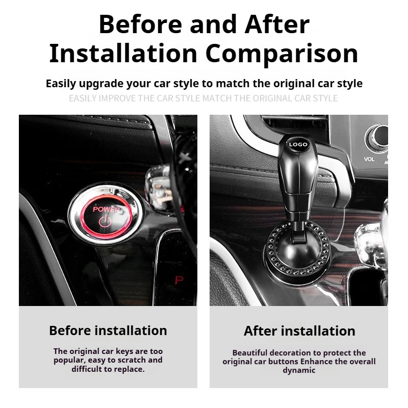Metal Start Button Lever Joystick Engine Decorative Start Stop Lever for Mazda 2 3 6 5 Atenza CX30 CX90 CX60 CX50 MX30 CX3 CX5