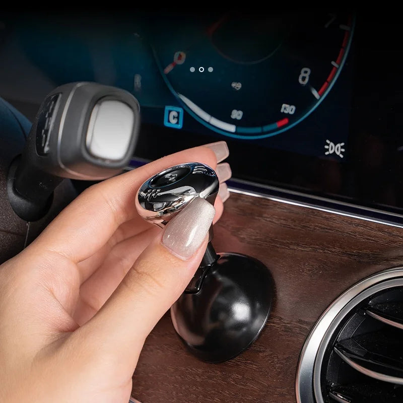Luxury Metal Push-To-Start Button Cover for Car, Engine Start/Stop Joystick, Ball-Bar Starter Cover for Decorative Accessories