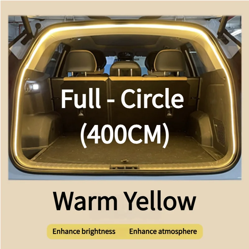 Car Trunk Ambient Light Strip Flexible Automatic Led Lighting Non-Destructive Installation Modified Tailgate Decorative Lamp