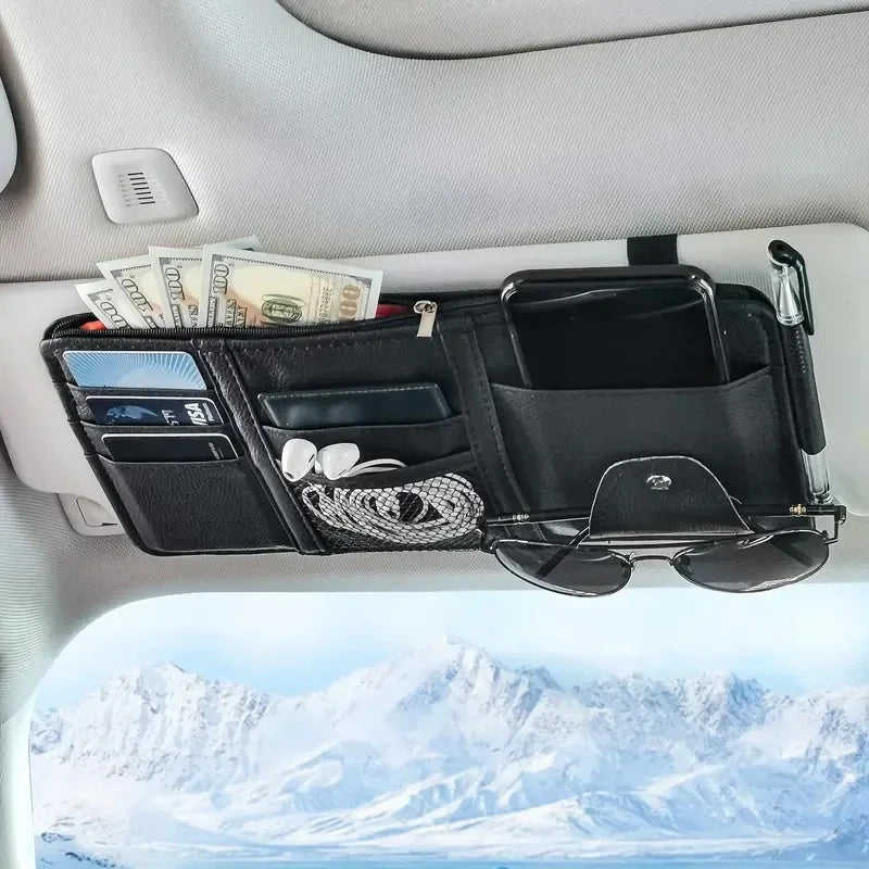 Car Visor Organizer Car Visor Sunglasses Holder Visor Accessories for Trucks Interior Visor Organizer for Trucks Car Accessories