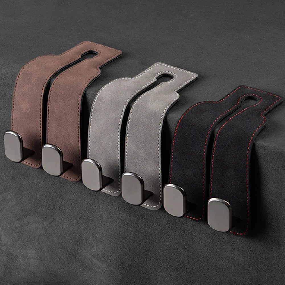 Car Seat Headrest Hook Hanging Dual Hook Interiors Replacement Parts Alloy Hook Hanger Universal Auto Interior Spare Accessories