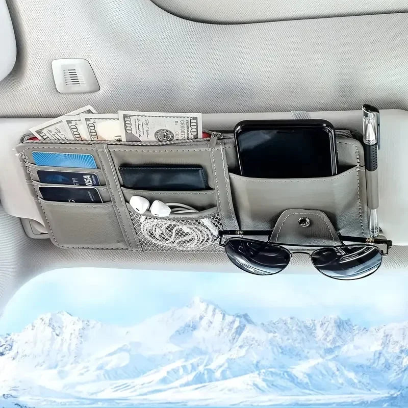 Car Visor Organizer Car Visor Sunglasses Holder Visor Accessories for Trucks Interior Visor Organizer for Trucks Car Accessories