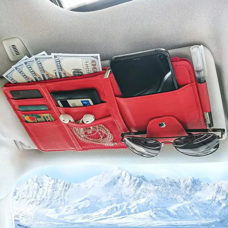 Car Visor Organizer Car Visor Sunglasses Holder Visor Accessories for Trucks Interior Visor Organizer for Trucks Car Accessories