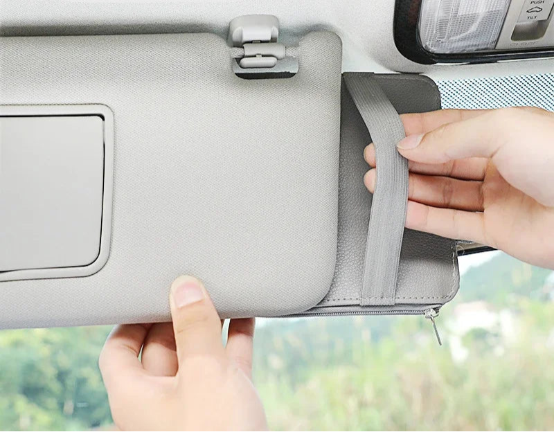 Car Visor Organizer Car Visor Sunglasses Holder Visor Accessories for Trucks Interior Visor Organizer for Trucks Car Accessories