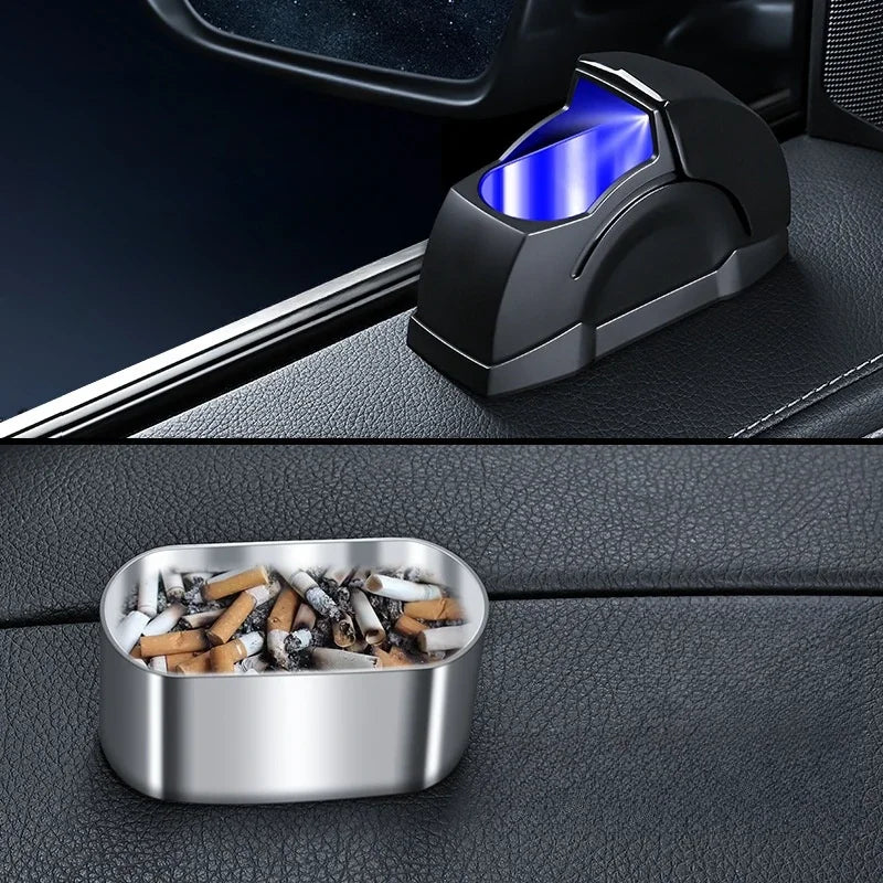 Premium Windproof Car Door Ashtray - Sleek Design with Metal Lining, Seamless Integration for Perfect Ash Control, Unique Style