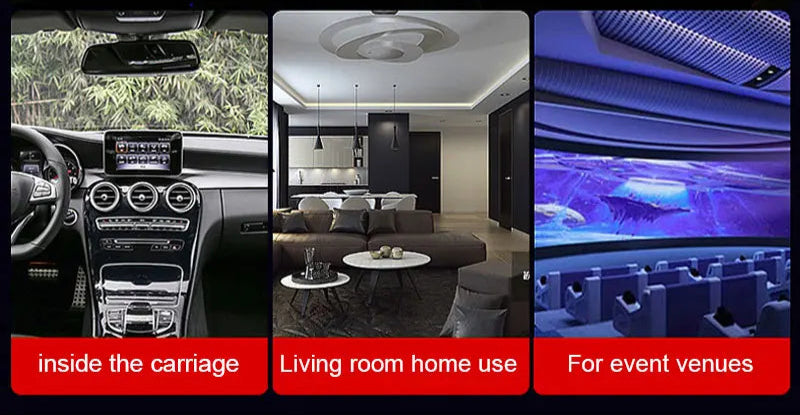 Car Interior Light Roof Star Light USB LED Starry Atmosphere Projector Decoration Night Party Decor Romantic Saturn Galaxy Light